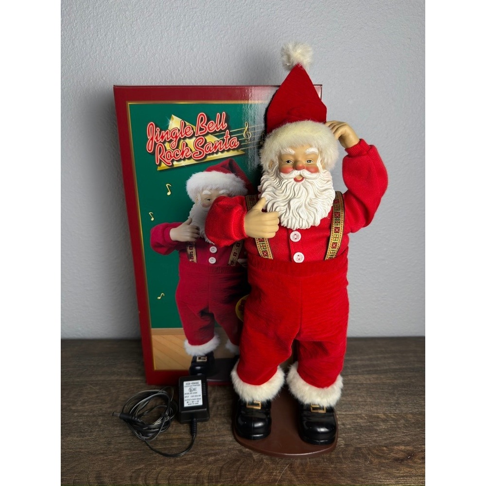 Jingle Bell Rock Santa 1998 1st Edition Retired Animated Musical Dancing w/ Box